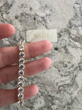 Nadri Gold CZ Tennis Bracelet